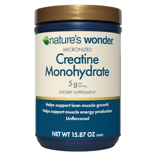 Nature's Wonder Micronized Creatine tub front view