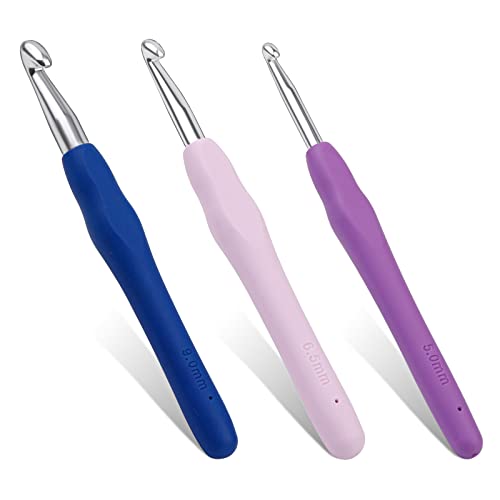 Mayboos 3-piece ergonomic crochet hook set