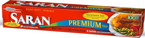 Saran Premium Plastic Wrap 100 Sq Ft box