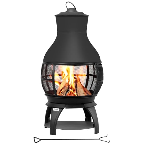 BALI OUTDOORS wood burning chiminea view